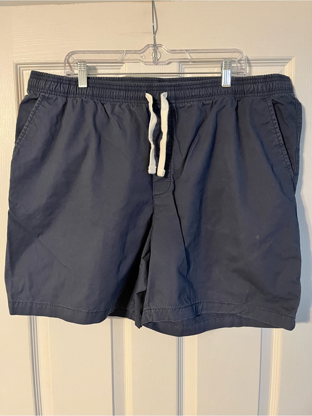Goodfellow & Co Navy Elastic-Waist Shorts with White Label